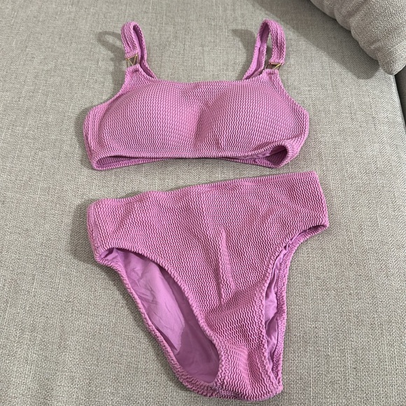 Pink Ribbed Bikini Set - Picture 5 of 5